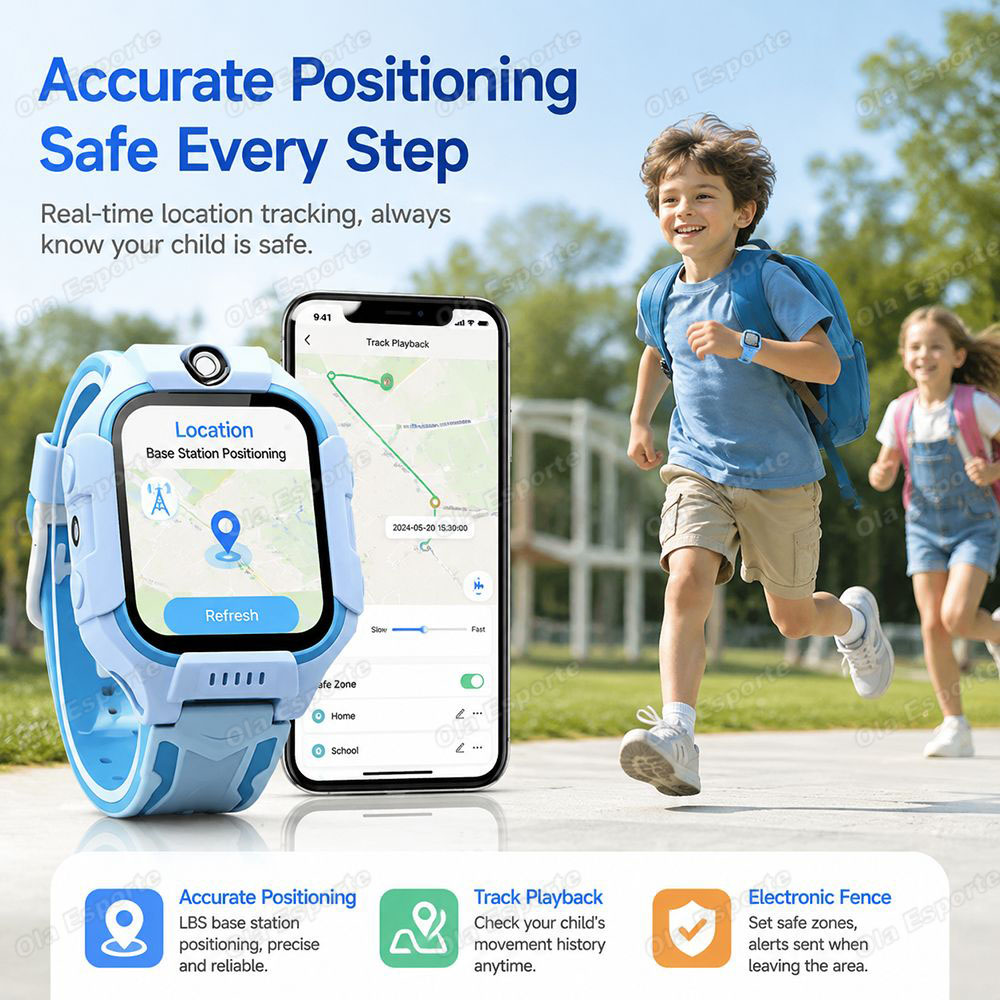 2027 New 2G/5G Kids Smart Watc - Smartwatch Watches For Kids With Gps ulasan dan harga