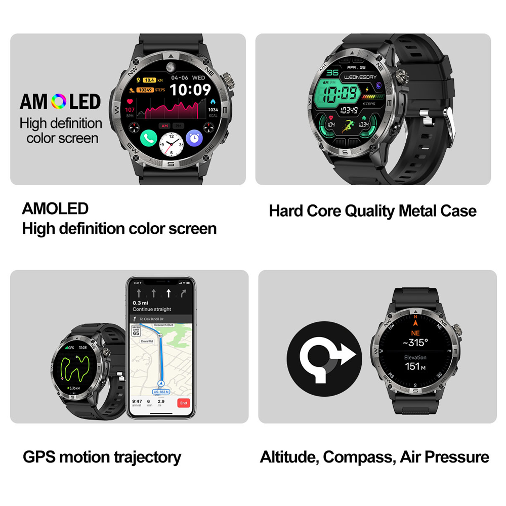 NORTH EDGE GPS Sports Smart Wa - Altimeter Compass Watch ulasan dan harga