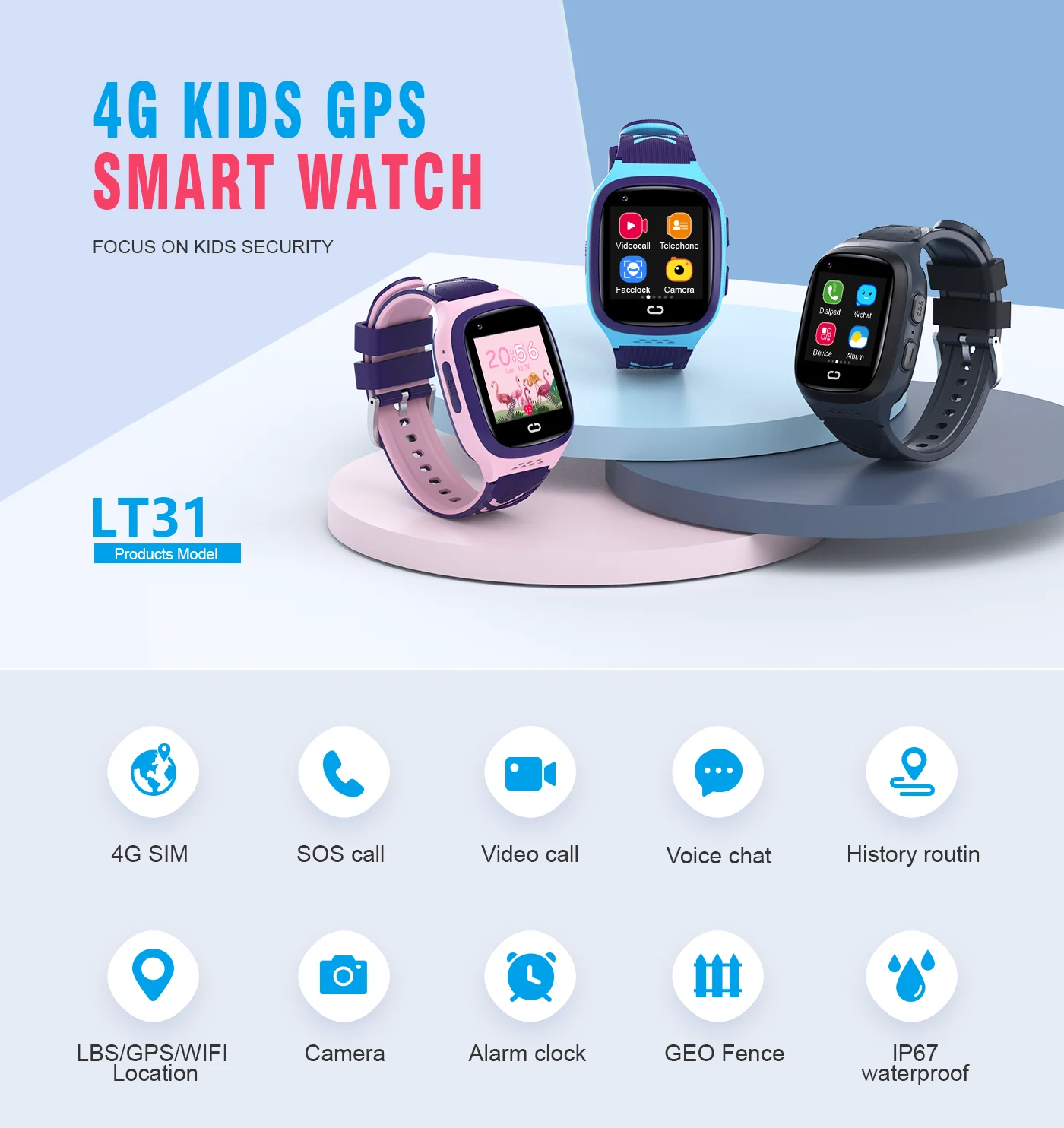 4G Kids Smartwatch SOS Waterpr - Smartwatch Watches Price ulasan dan harga