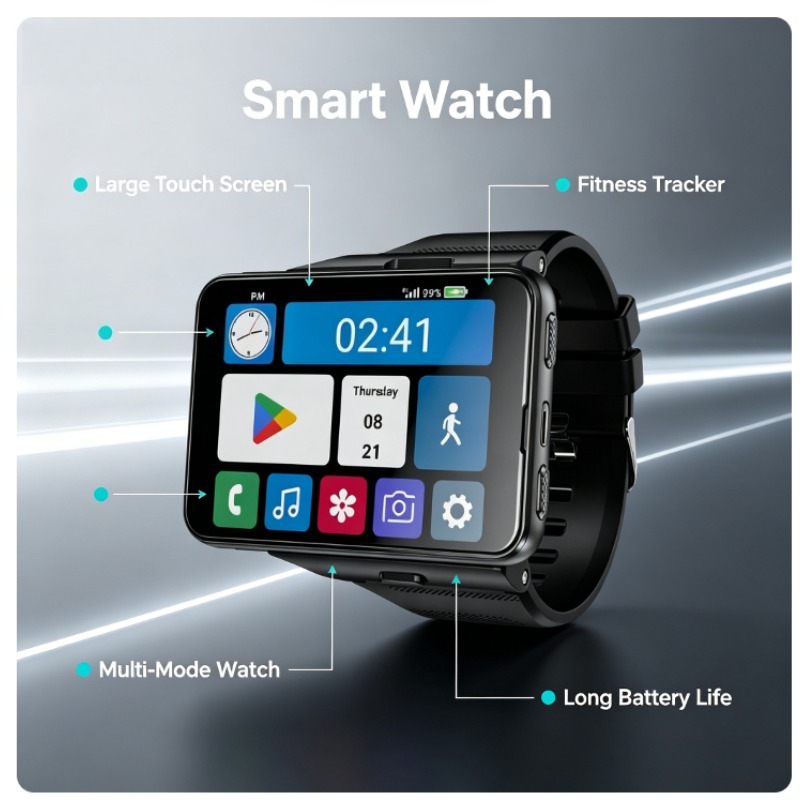 S999 Plus Smart Watch, 4G Andr - Smartwatch Watches For Women With Gps ulasan dan harga
