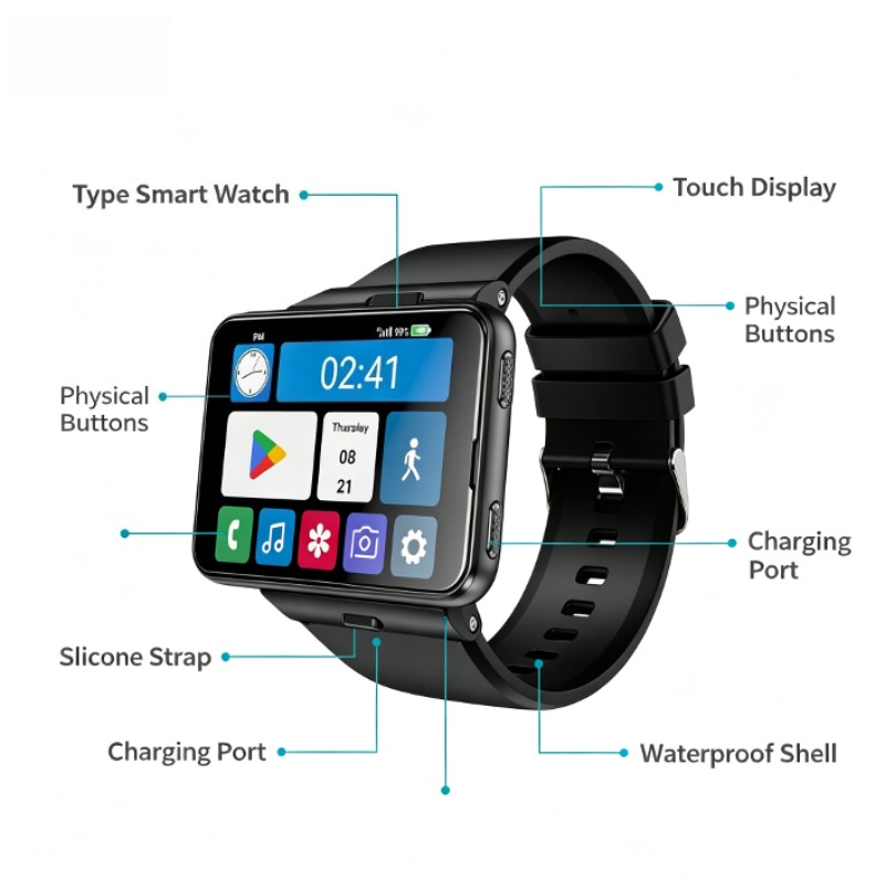 S999 Plus Smart Watch, 4G Andr - Smartwatch Watches For Women With Gps ulasan dan harga