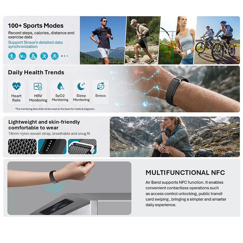 VALDUS Air Band Smart Bracelet - Smartwatch Watches Price ulasan dan harga