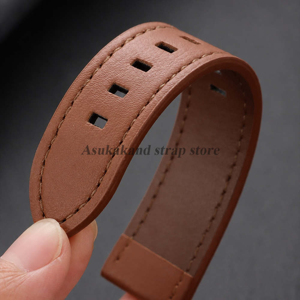 Stitching Leather Watch Band U - Watches Rolex Smartwatch ulasan dan harga