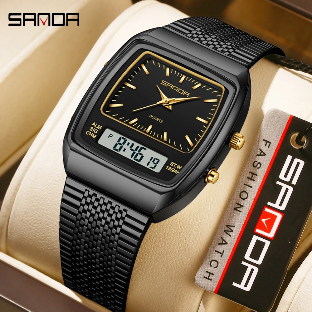 SANDA Watches Men Waterproof A - Timex Watches Smartwatch ulasan dan harga
