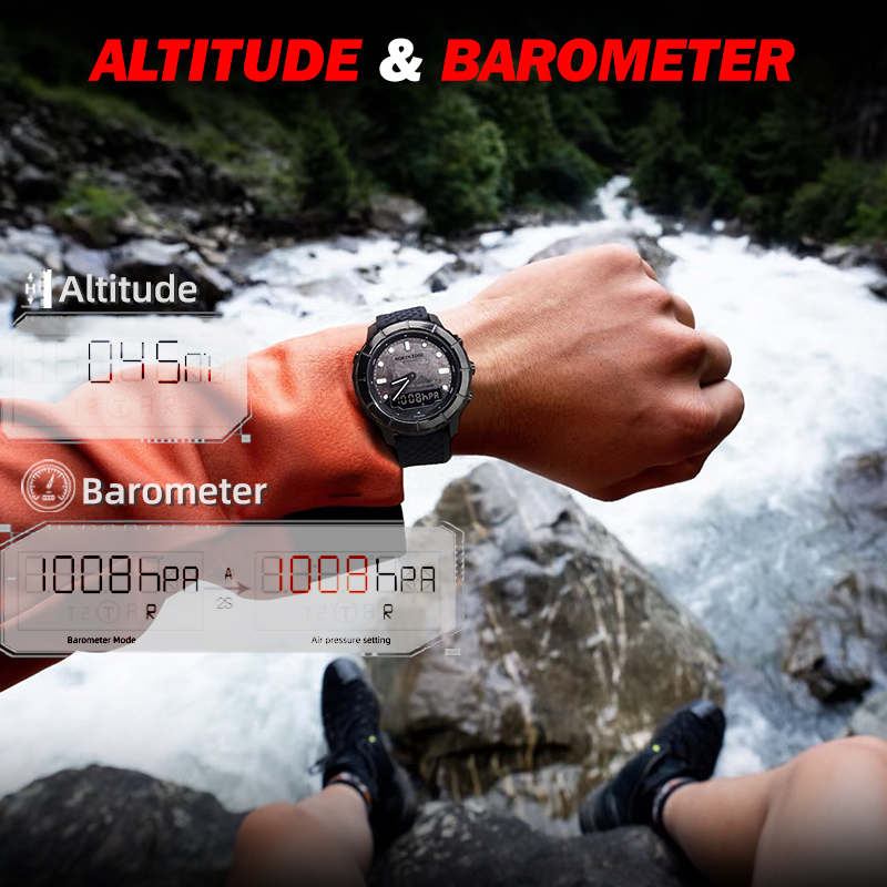NORTH EDGE 2026 THARSIS Men‘s  - Altimeter Compass Watch ulasan dan harga