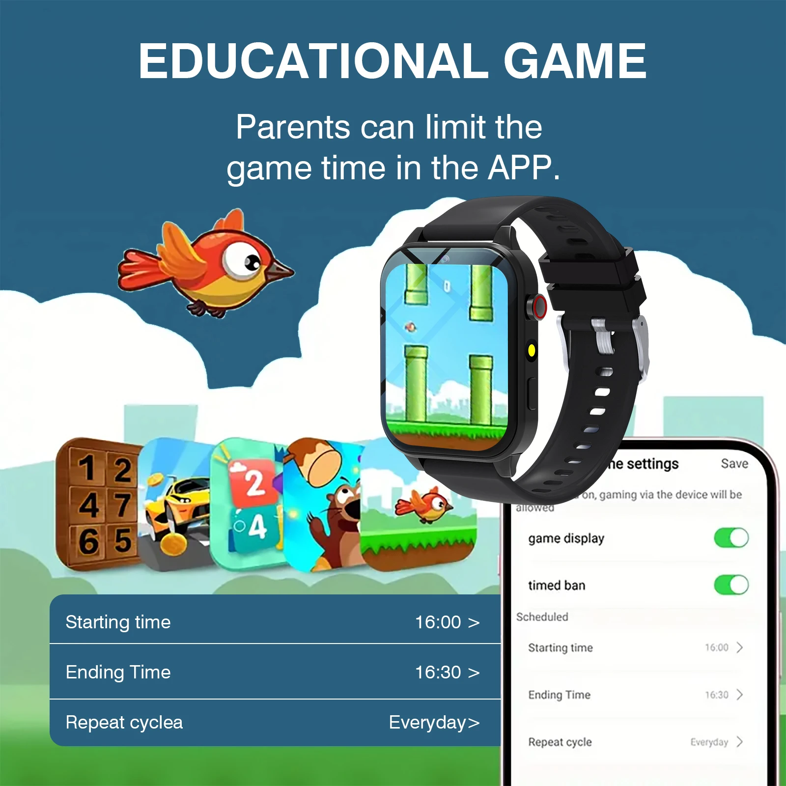 Kids′s Smart Watch 18 Games Ca - Smartwatch Digital Watches For Kid Girl ulasan dan harga