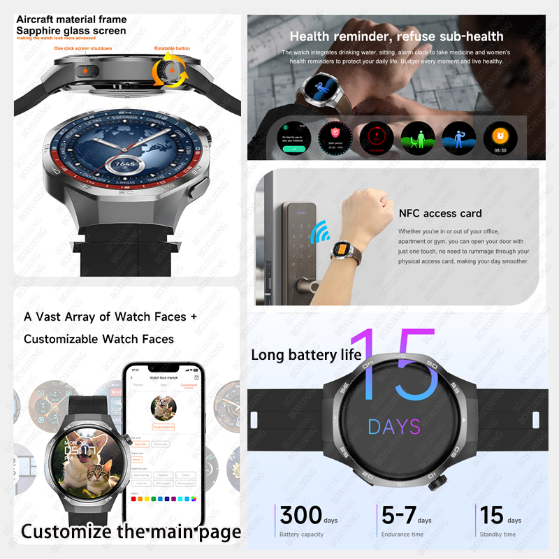 2026 New BOXUXING Watch 5 MAX  - Smartwatch Watches For Women With Gps ulasan dan harga