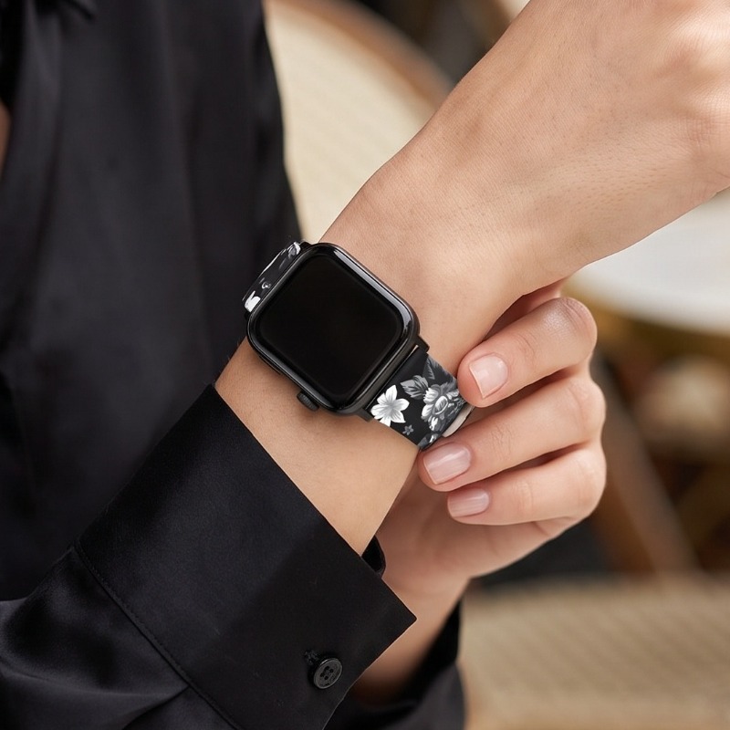 Vintage Floral Print Soft Sili - Smartwatch Vintage Watches For Women ulasan dan harga