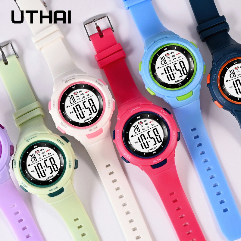 UTHAI Kids Watches Sports Fash - Smartwatch Digital Watches For Kid Girl ulasan dan harga